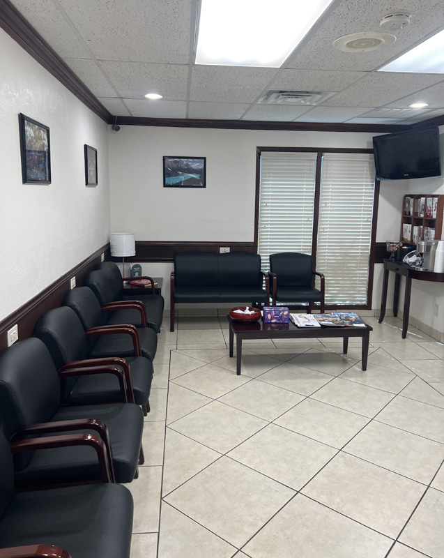 Waiting room at our Arlington location